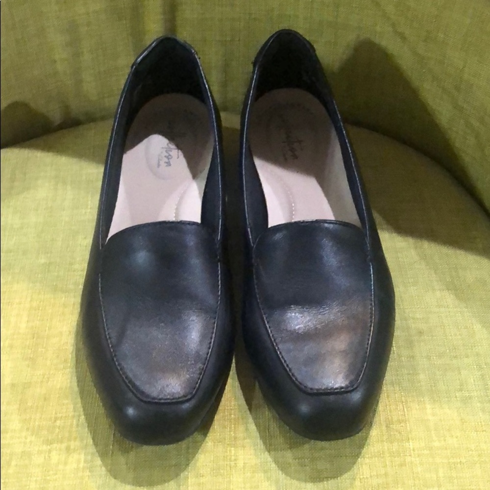Clark’s leather loafers